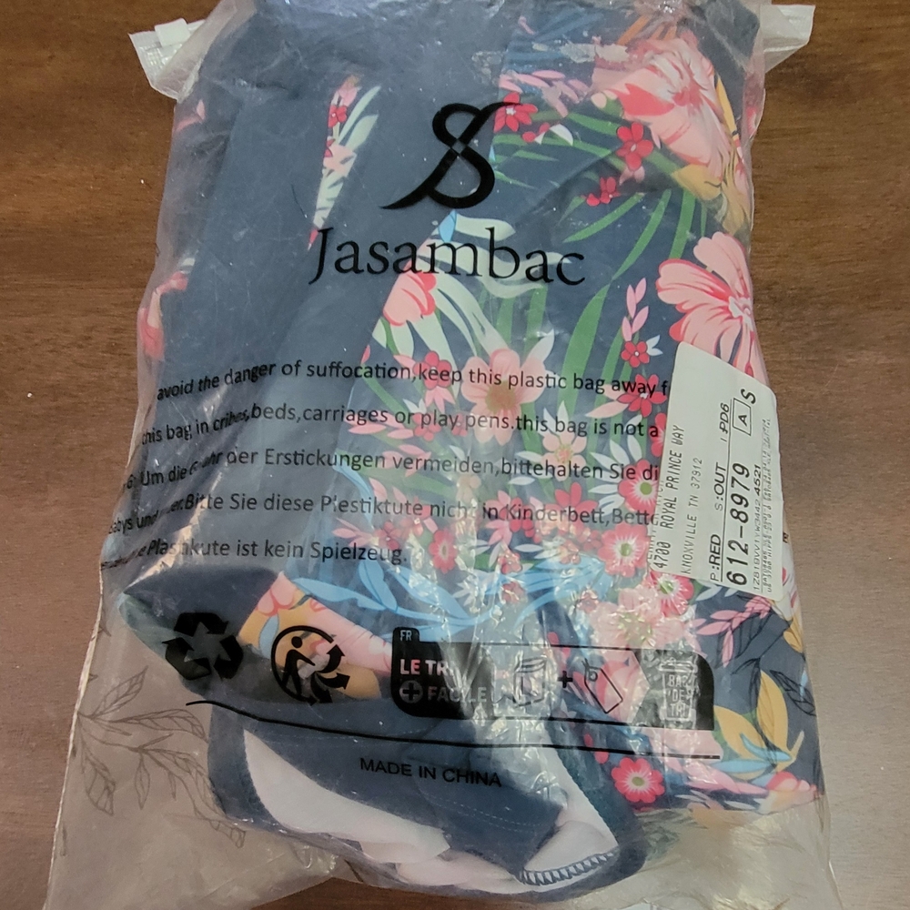 Jasambac Floral Three Piece Swim Suit